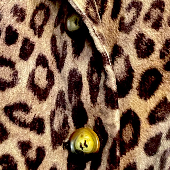 Talbots Leopard print jacket with 3/4 sleeves. - Picture 3 of 5